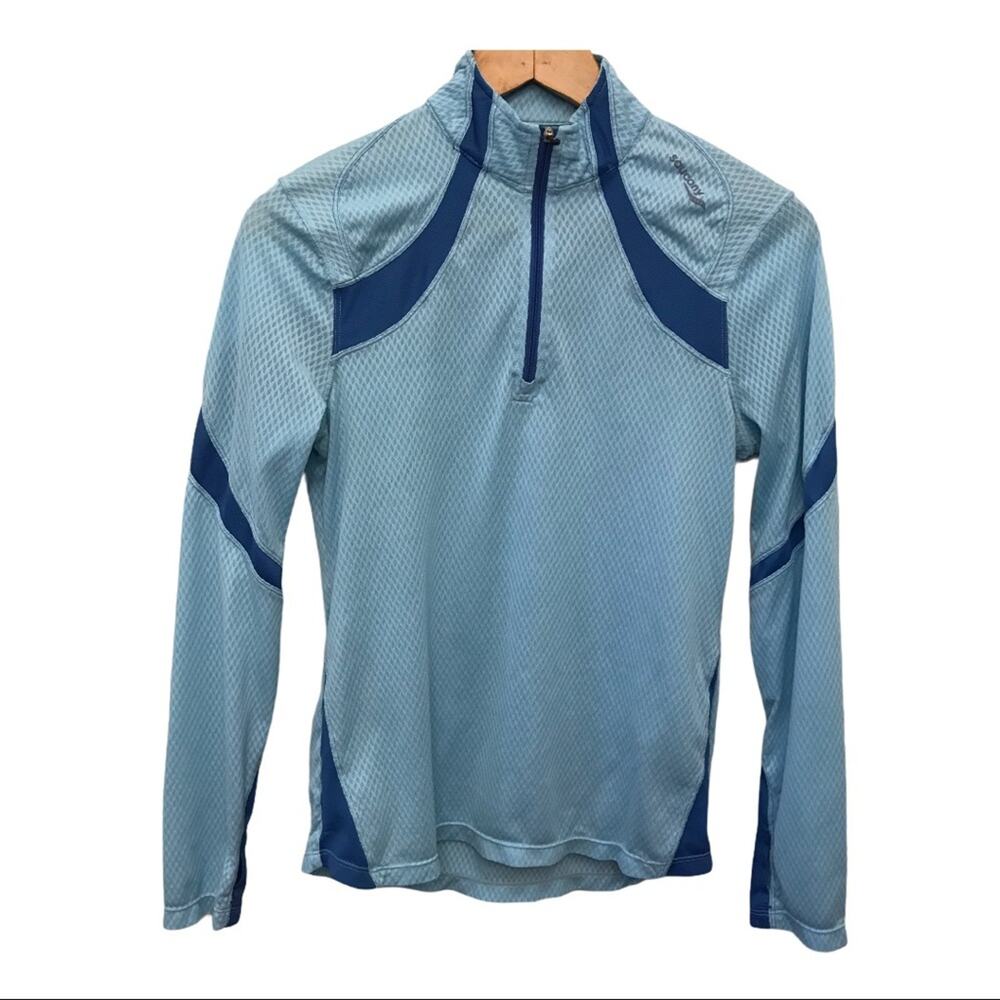 Saucony Lightweight Running Long Sleeve Shirt Blue Womens